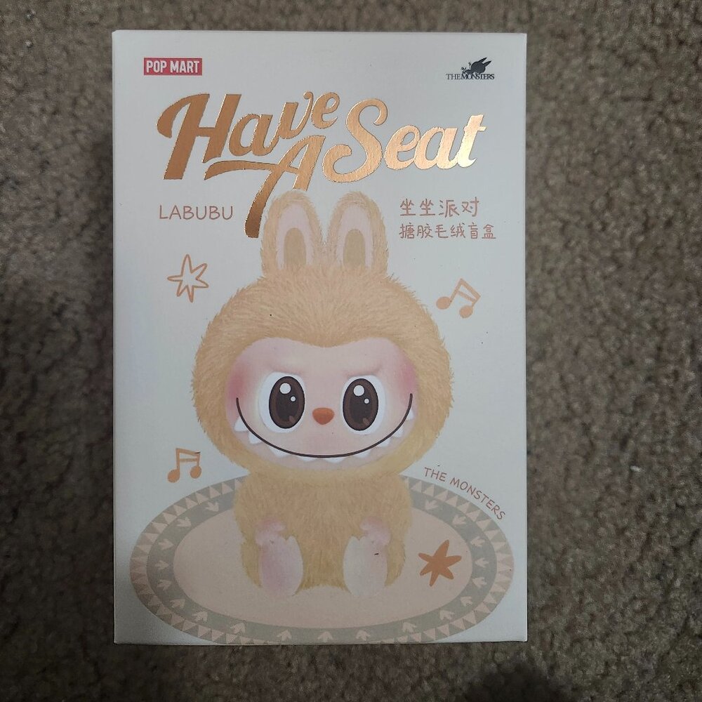 Authentic Real Have a Seat Labubu Blind Box